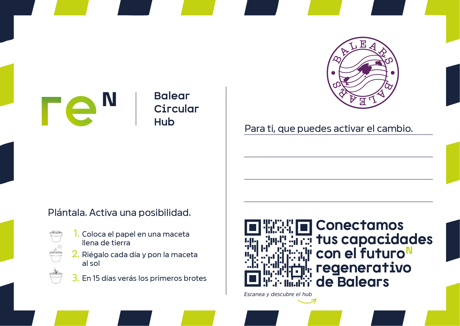 Postal de bienvenida al lanzamiento